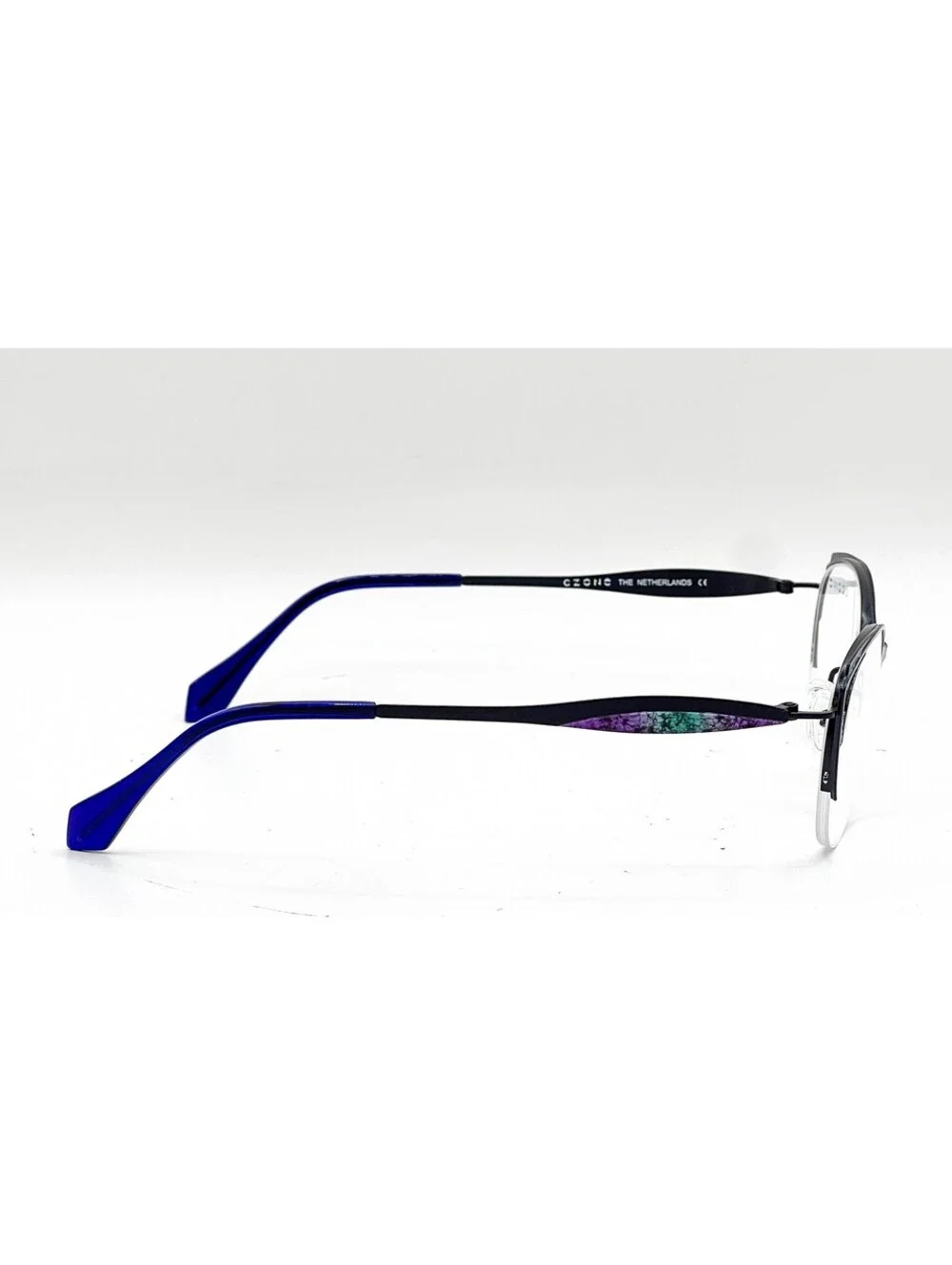 Czone Q4137 60 Blue/Purple/Mint Authentic Eyeglasses 52-19-140